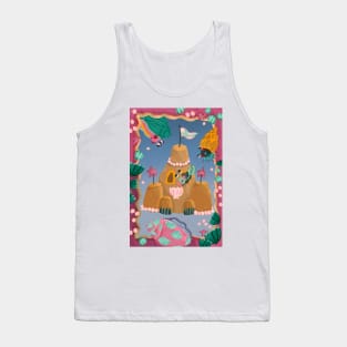 Happy Hermit Crab, Sea Slug and friends at the Sand Castle Tank Top